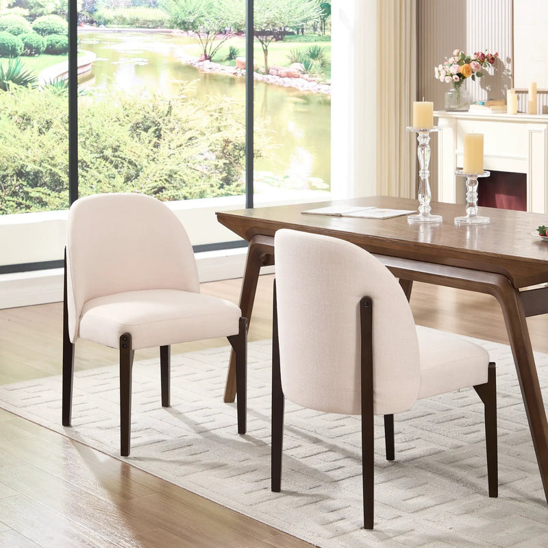 Wooden Dining Chairs Set of 2 by HouseOfZazla