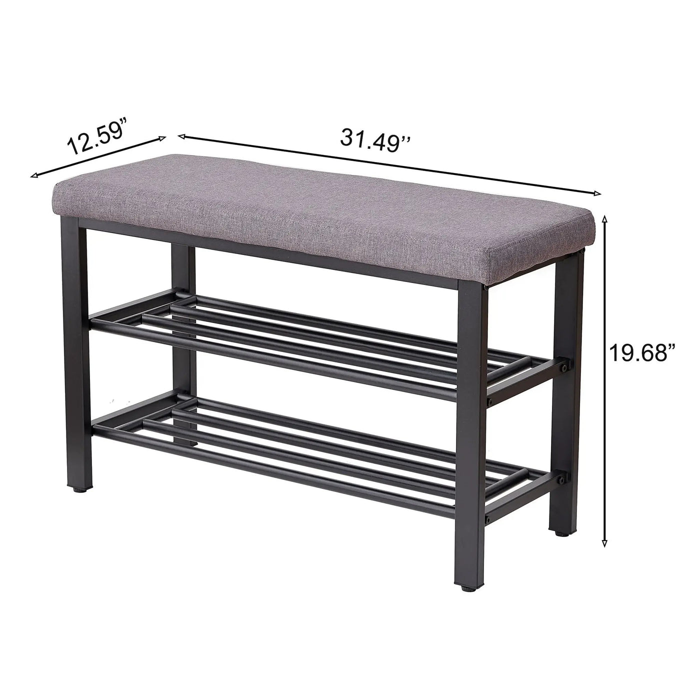 Shoe Bench With Cushion, Storage Seat For Entryway by Unique Piece Furniture