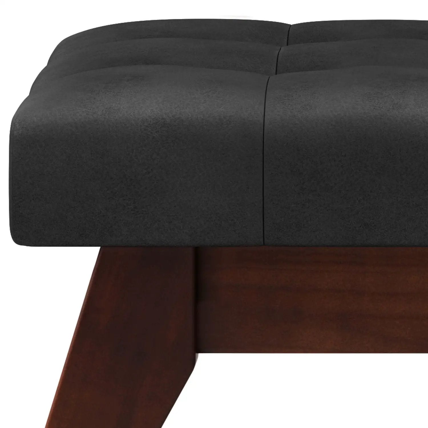 Draper - Upholstered Mid Century Tufted Ottoman Bench by HouseOfZazla