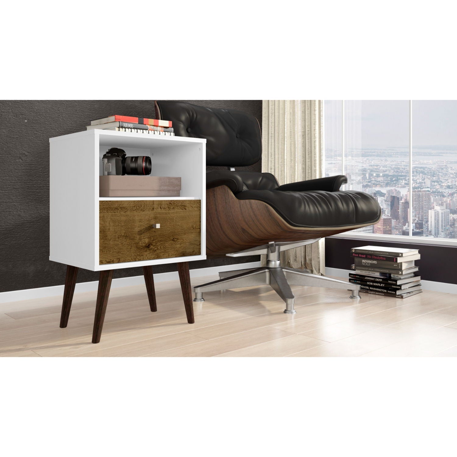 Liberty - Nightstand 1 Drawer For Bedroom by HouseOfZazla