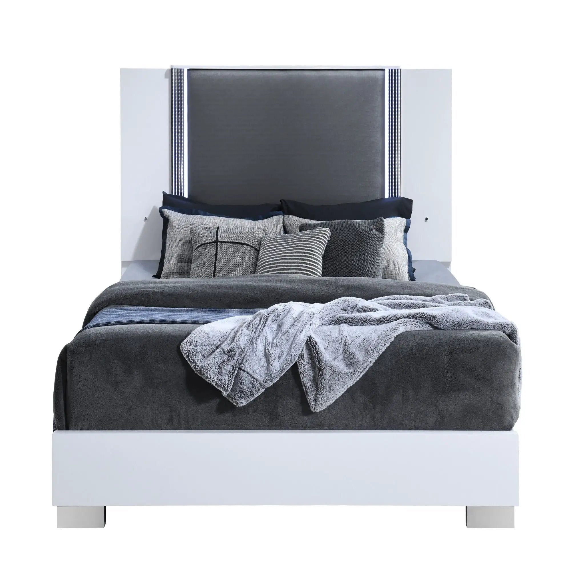 Moon - 5 Pieces Bedroom Set With LED Accent by Unique Piece Furniture