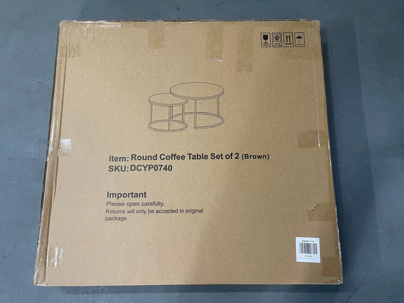 27.6in Nesting Coffee Table Set of 2 by HouseOfZazla