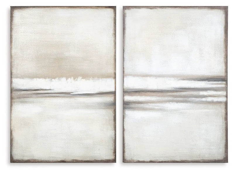 Brockdunn - Wall Art Set (Set of 2) - Tan / Brown by Unique Piece Furniture