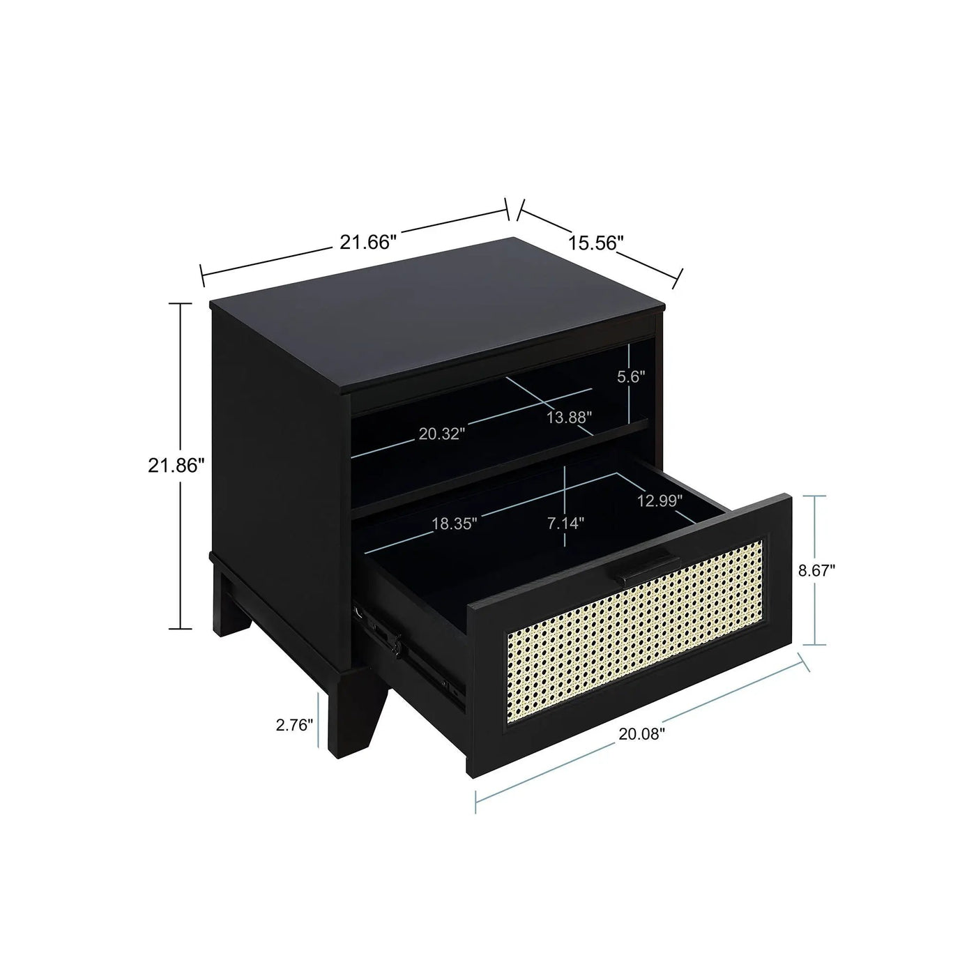Sheridan - Nightstand With 1 Drawer by HouseOfZazla