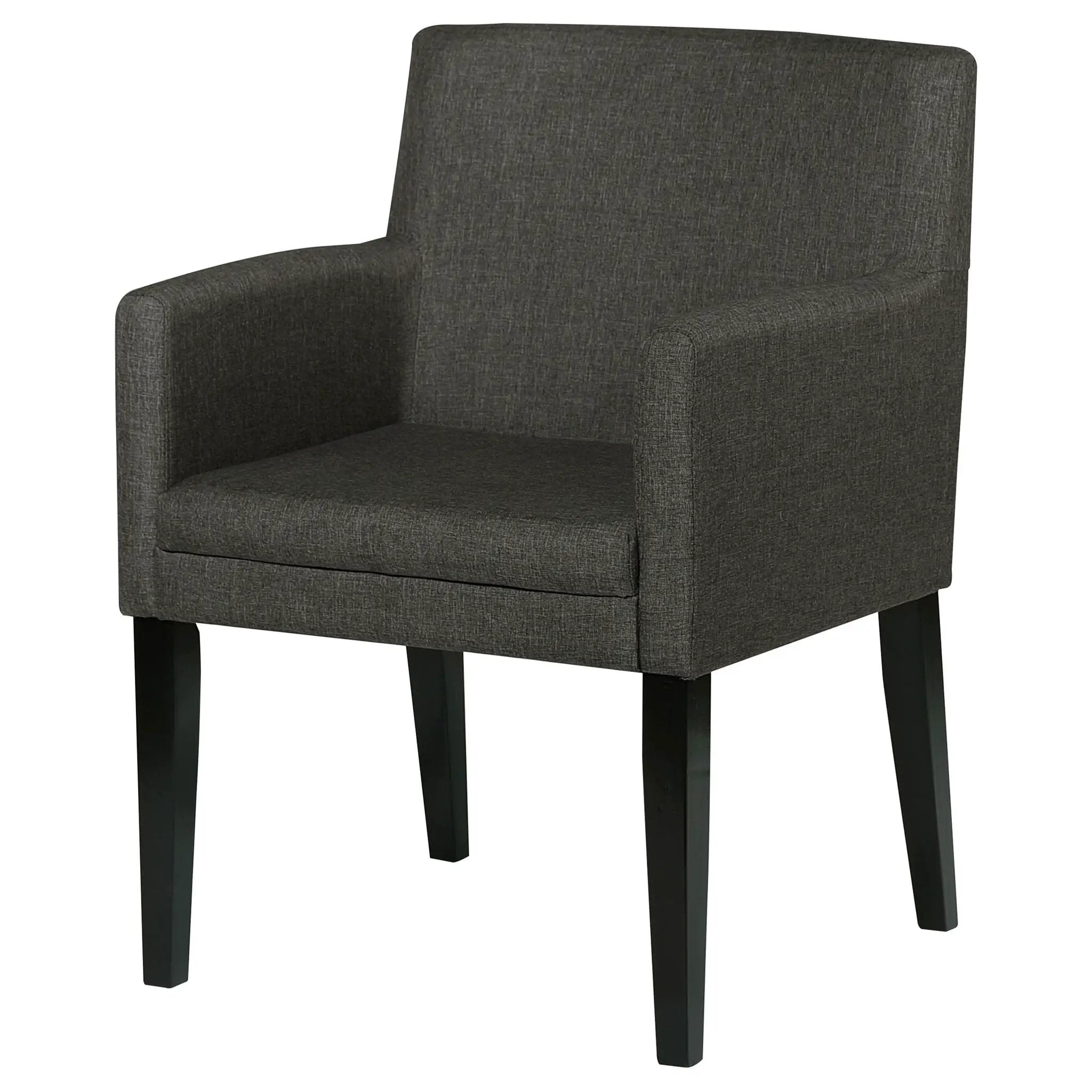 Catherine Upholstered Dining Arm Chair Grey (Set of 2) by Unique Piece Furniture