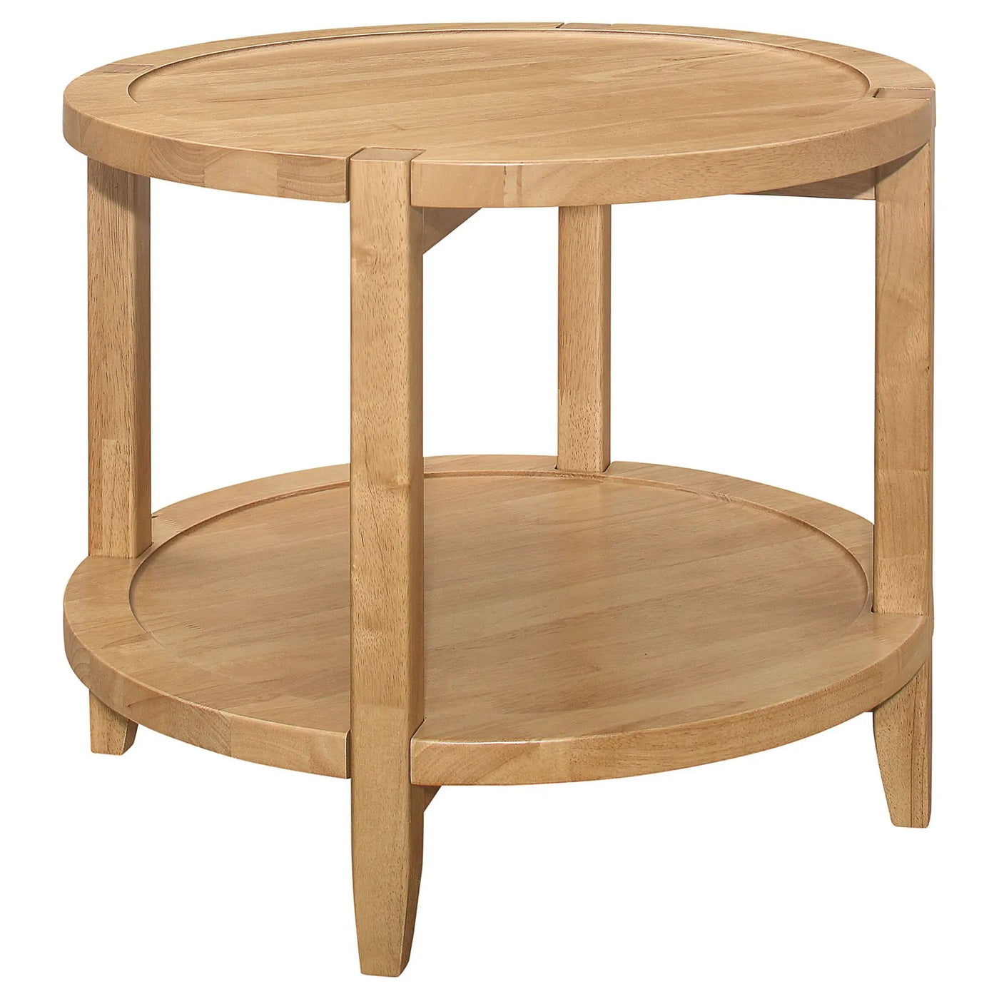 Isbell - Round Table With Storage Shelf by HouseOfZazla