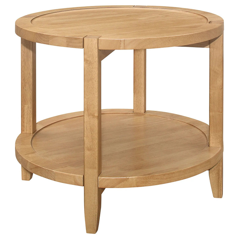 Isbell - Round Table With Storage Shelf