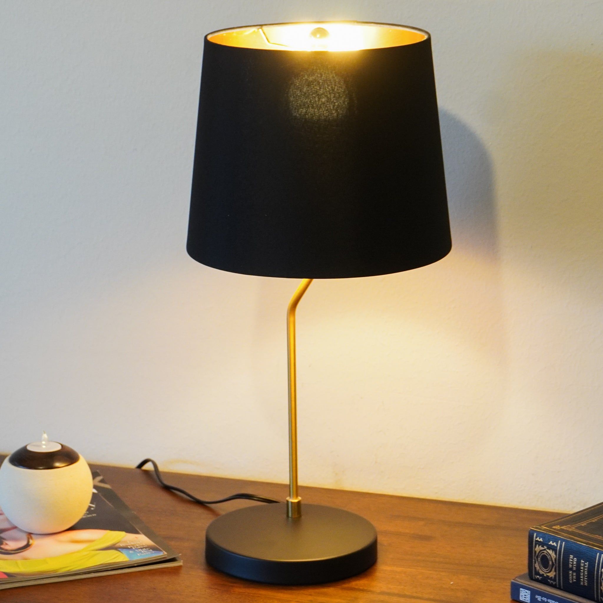 Desk Lamp For Bedside And Table Use - Black by HouseOfZazla