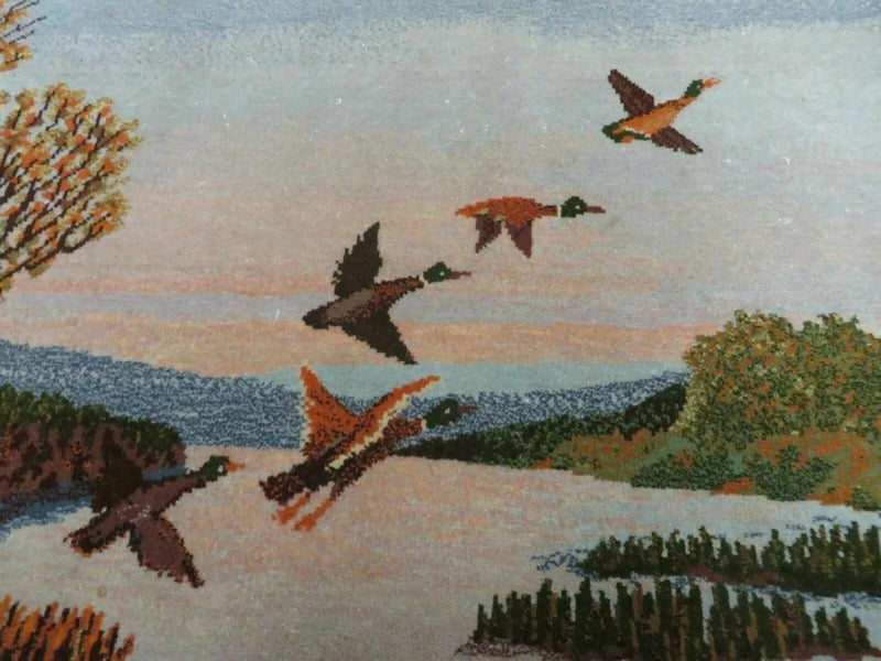 2' X 3' Vintage Handmade Pakistan Pictorial Rug Carpet Scenery Bird Tree Wow by Jewel Rugs