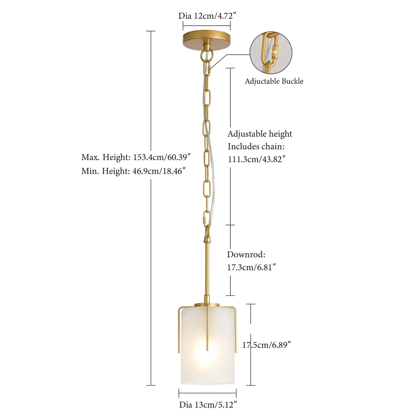 Adjustable Cylindrical Pendant Light by Unique Piece Furniture
