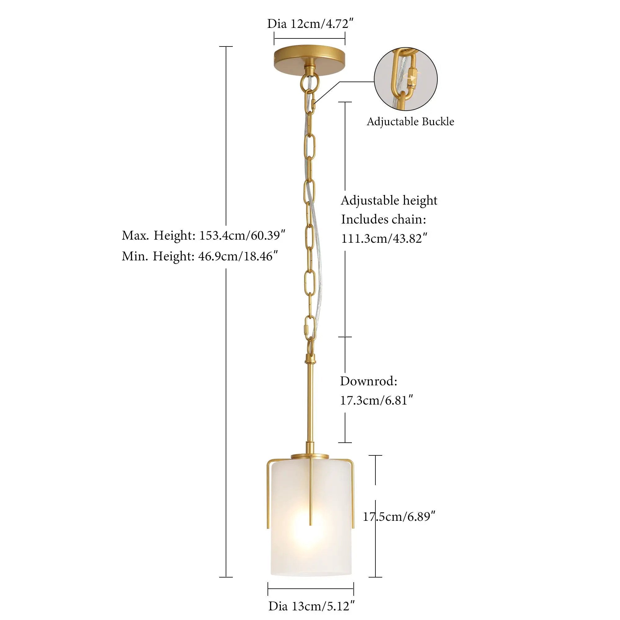 Adjustable Cylindrical Pendant Light by Unique Piece Furniture