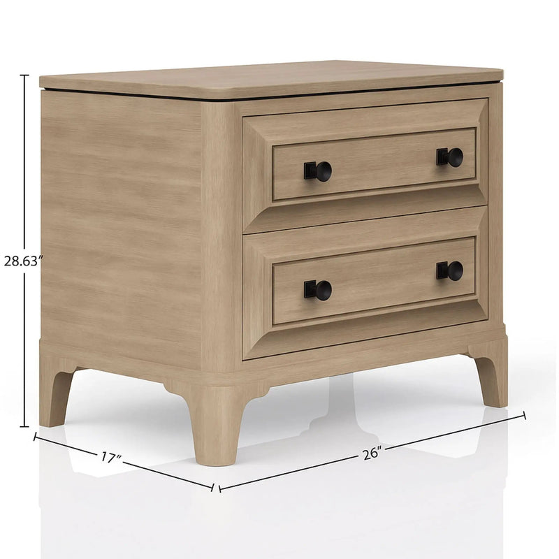 2 Drawer Nightstand - Sand by Unique Piece Furniture