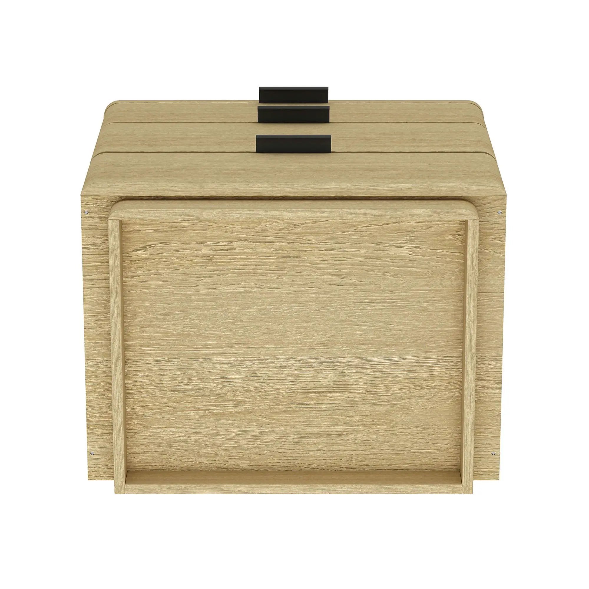 Payton - Nightstand & 3 Drawers - Oak by HouseOfZazla