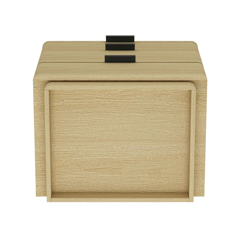 Payton - Nightstand & 3 Drawers - Oak by HouseOfZazla