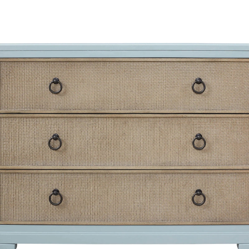 3 Drawers Hall Chest With Cane Fronts by Unique Piece Furniture