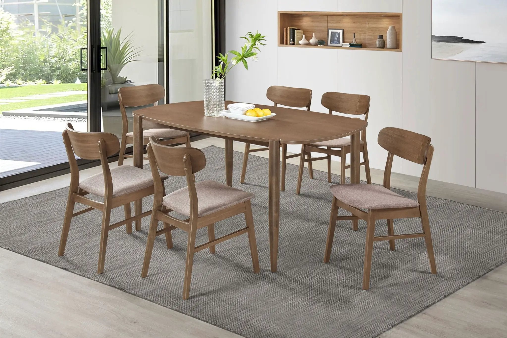 Dortch Oval 63-inch Solid Wood Dining Table Walnut by Unique Piece Furniture