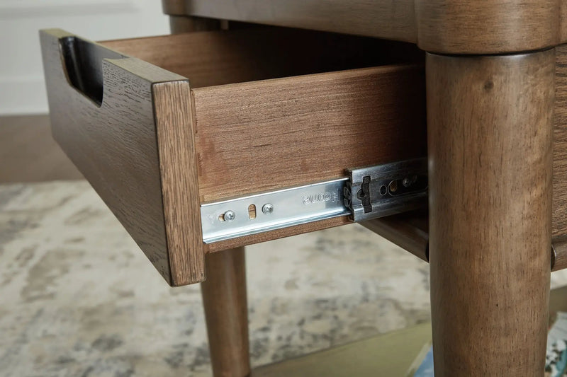 Roanhowe - Rectangular End Table - Brown by Unique Piece Furniture