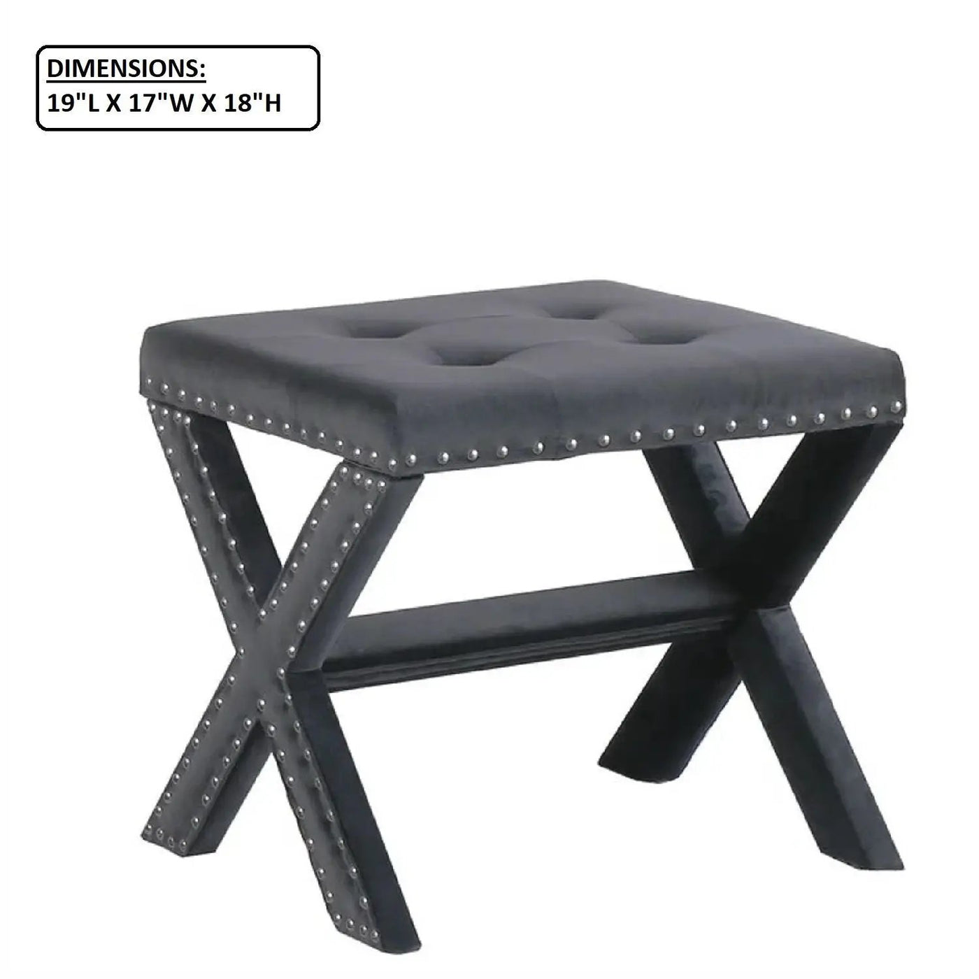 Upholstered Accent Bench With Nailhead Trim by Unique Piece Furniture