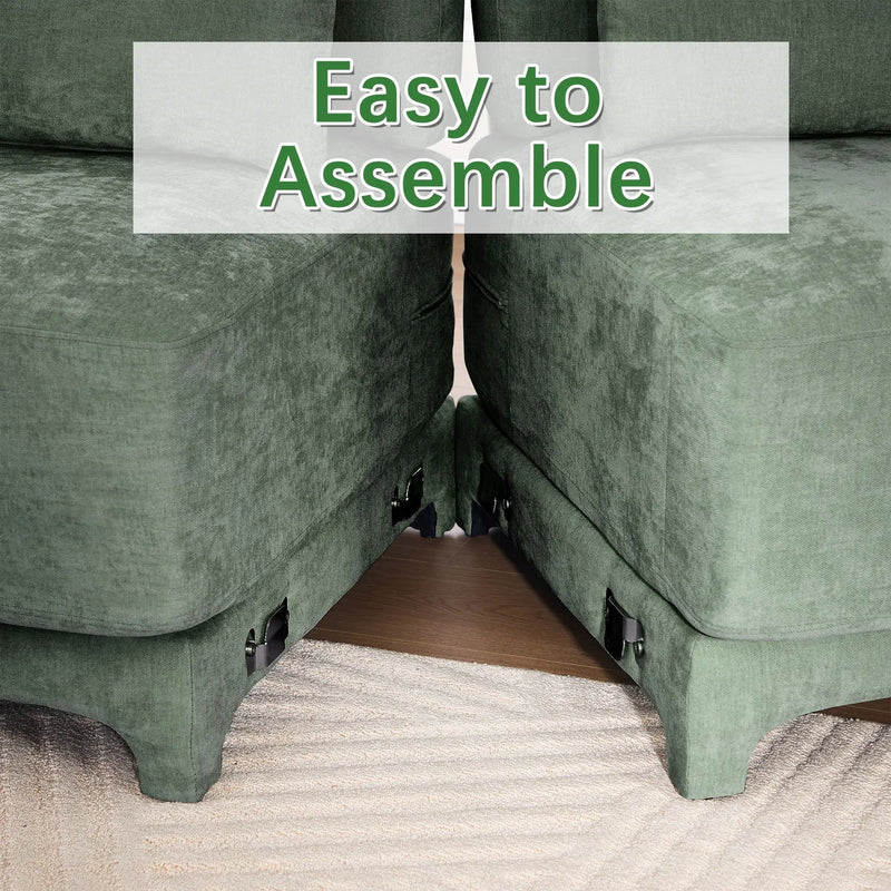 Elegant Sofa With Ergonomic Design And Lumbar Pillows