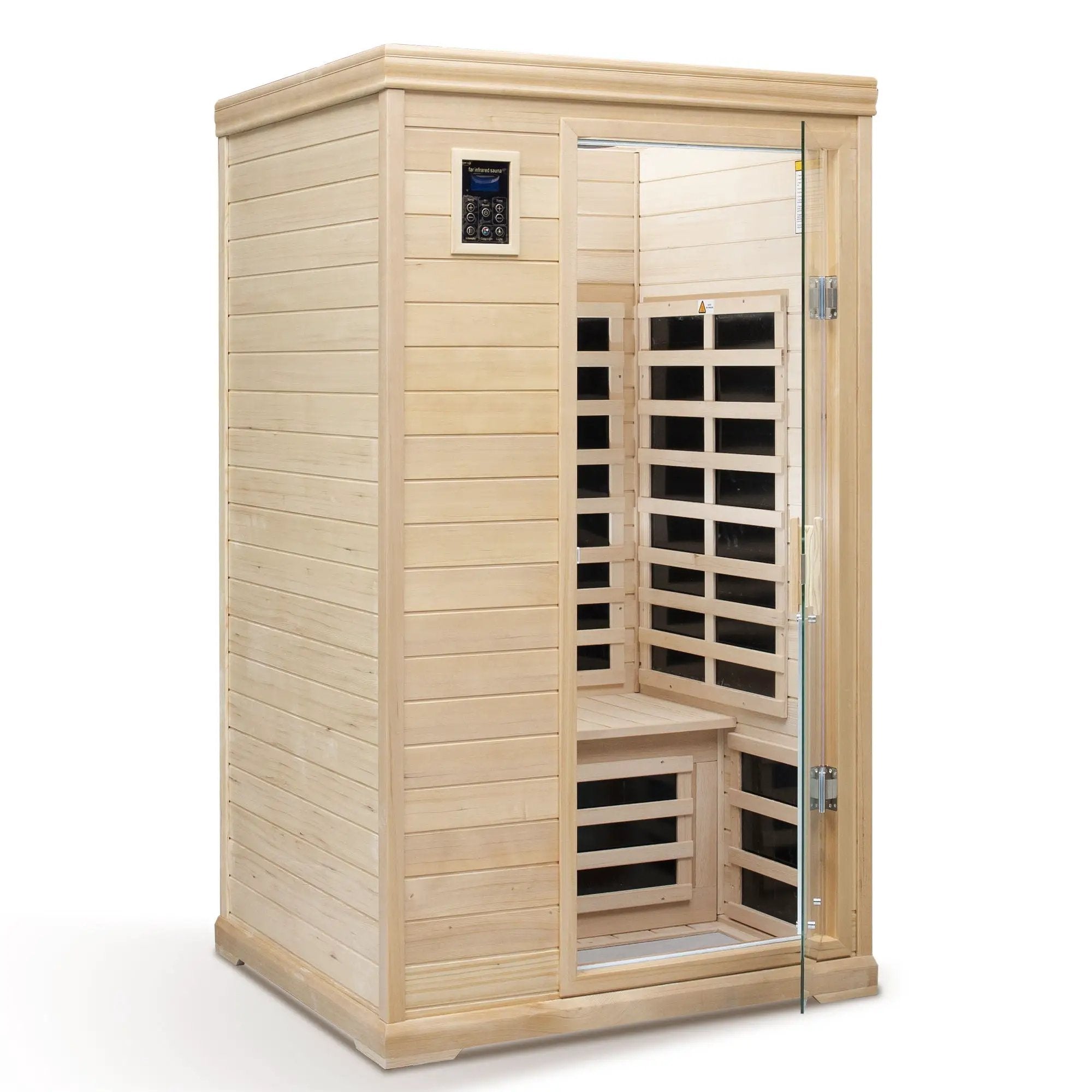 2 Person Far Infrared Hemlock Indoor Sauna Room - Natural by HouseOfZazla