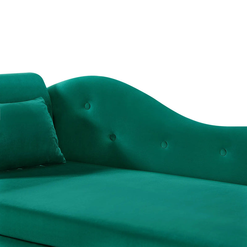 Aijia 60" Velvet Multifunctional Storage Chaise Lounge by HouseOfZazla