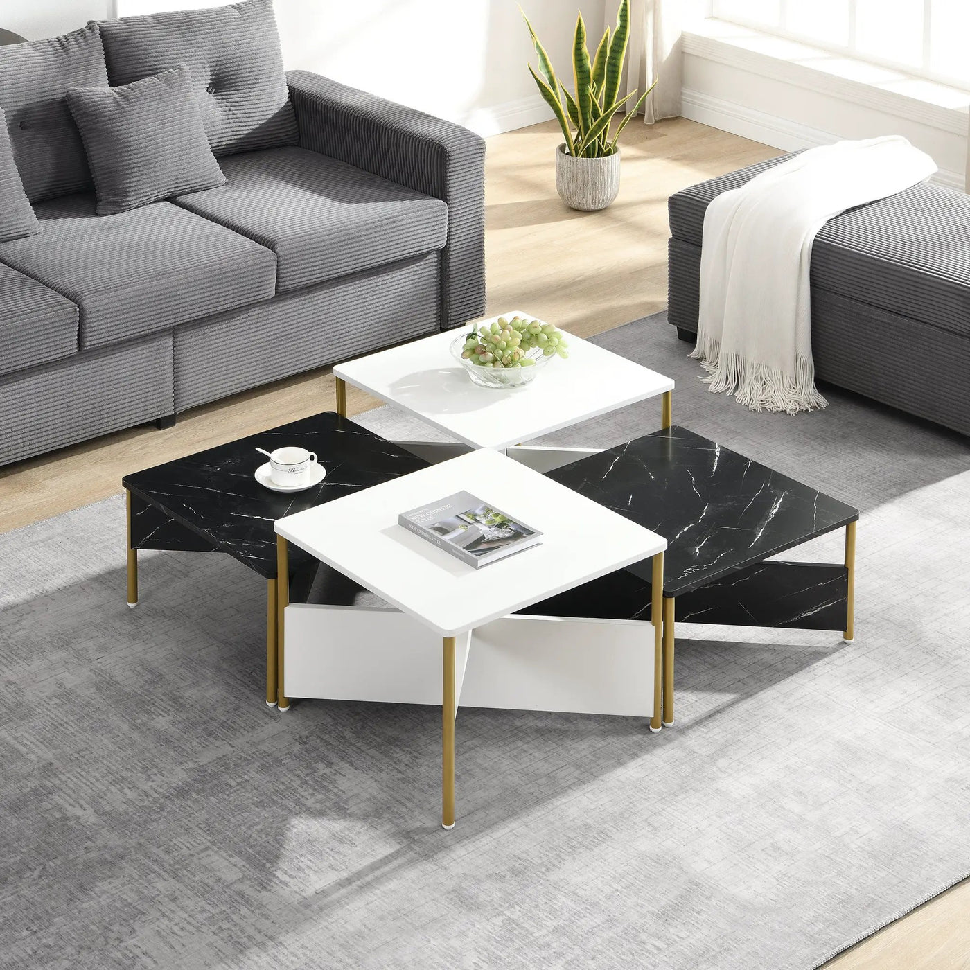 Modern Nesting Coffee Tables Set of 4 by HouseOfZazla