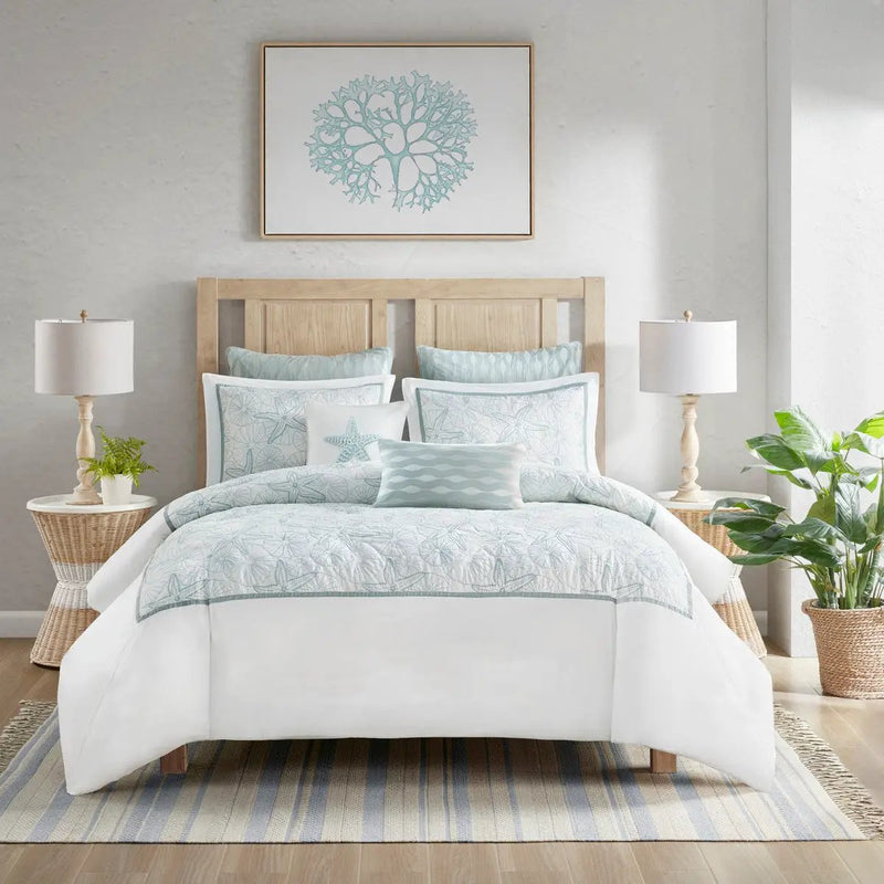Duvet Cover Mini Set White Full/Queen by HouseOfZazla