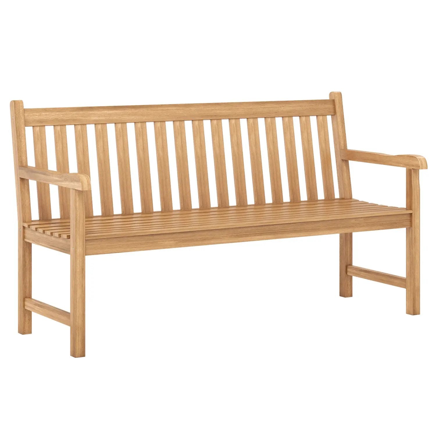 62inch Teak Outdoor Porch Bench 3 by DirectDeals