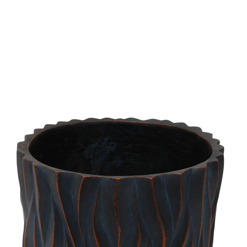 Large Round Planters Set of 2 by HouseOfZazla
