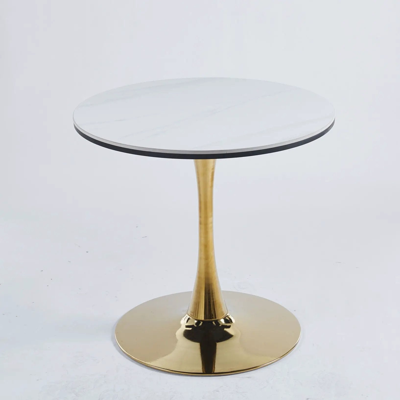 Tulip Table Mid-Century Dining Table With Round Table Top, Pedestal Dining Table, End Table Leisure Coffee Table by Unique Piece Furniture
