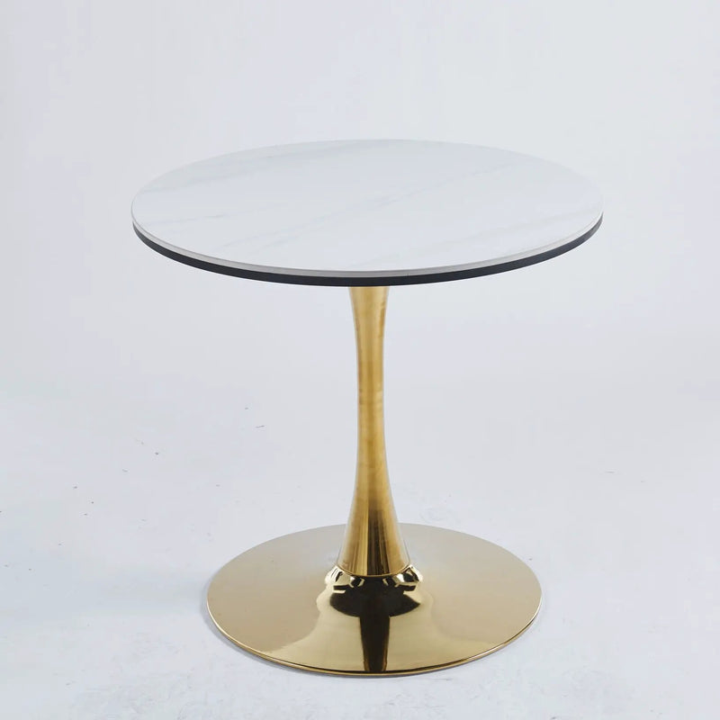 Tulip Table Mid-Century Dining Table With Round Table Top, Pedestal Dining Table, End Table Leisure Coffee Table by Unique Piece Furniture