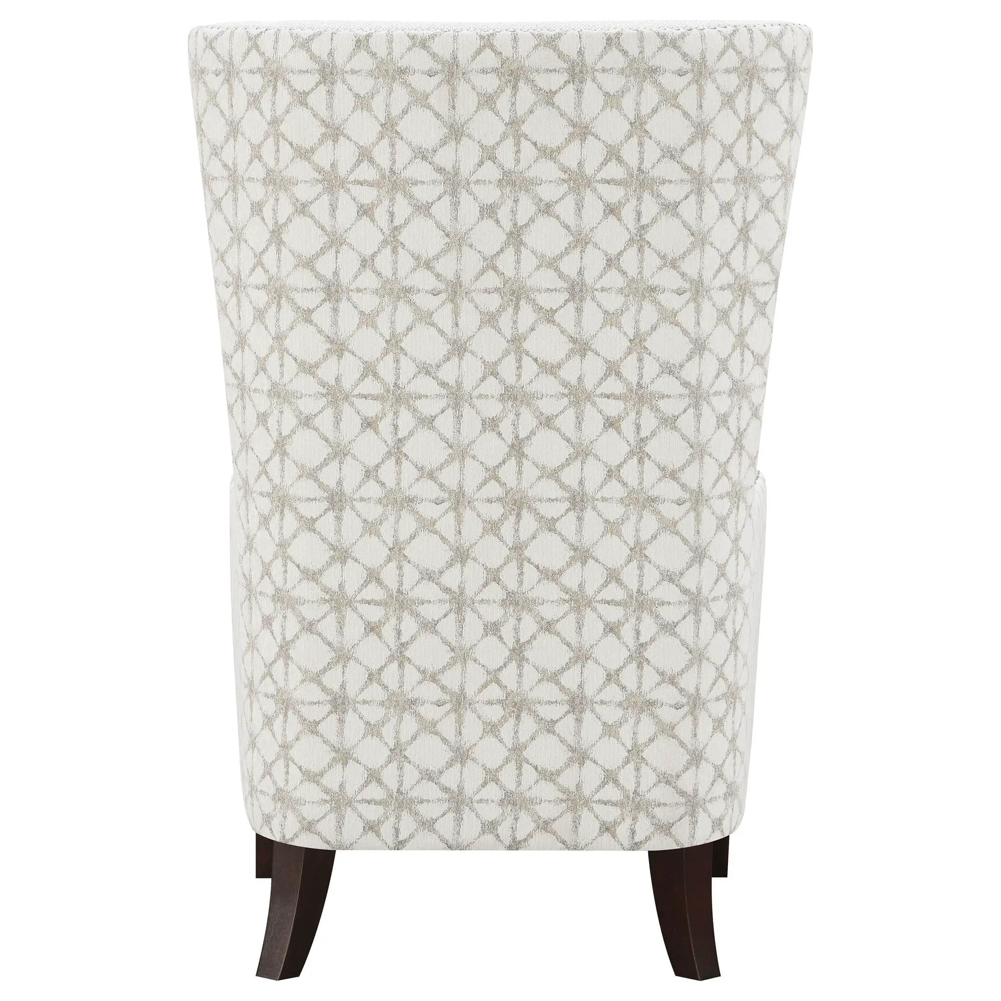 Pippin Upholstered High Wingback Accent Chair Latte by Unique Piece Furniture