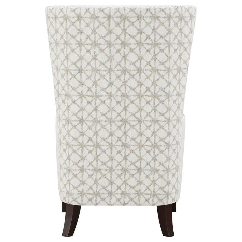 Pippin Upholstered High Wingback Accent Chair Latte by Unique Piece Furniture