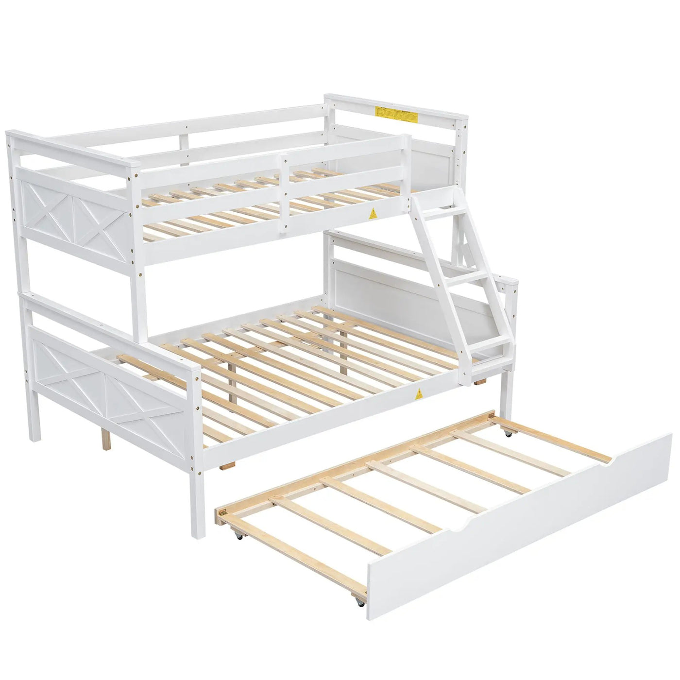 Bunk Bed With Ladder And Safety Guardrail by HouseOfZazla