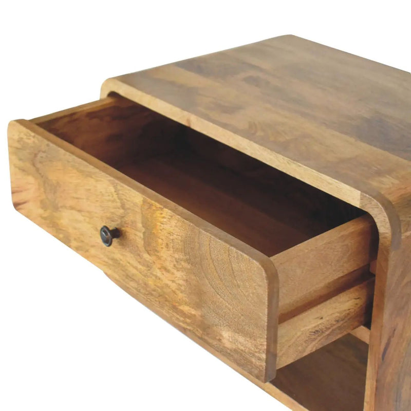 Curve Upper Slot Floating Nightstand by Unique Piece Furniture