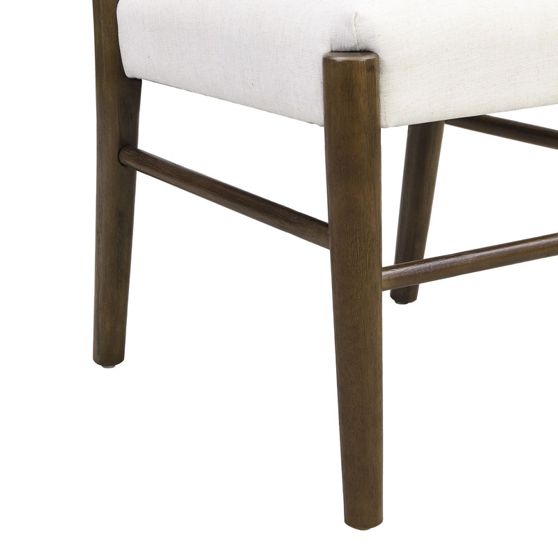 Farmhouse Style Dining Chair Set With Ladder Back Design by HouseOfZazla