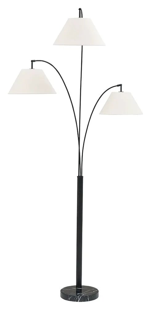 Gibbswellner - Metal Arc Lamp - Black by Unique Piece Furniture