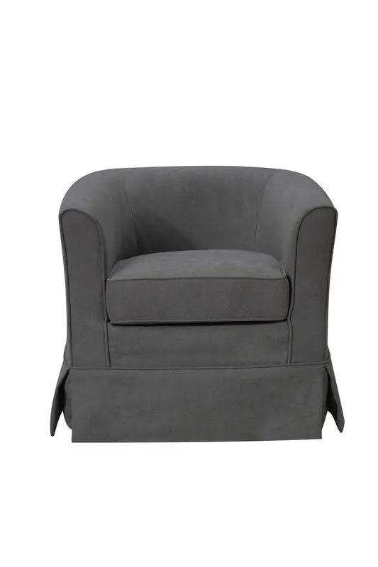 Tucker - Woven Fabric Swivel Barrel Chair by Unique Piece Furniture