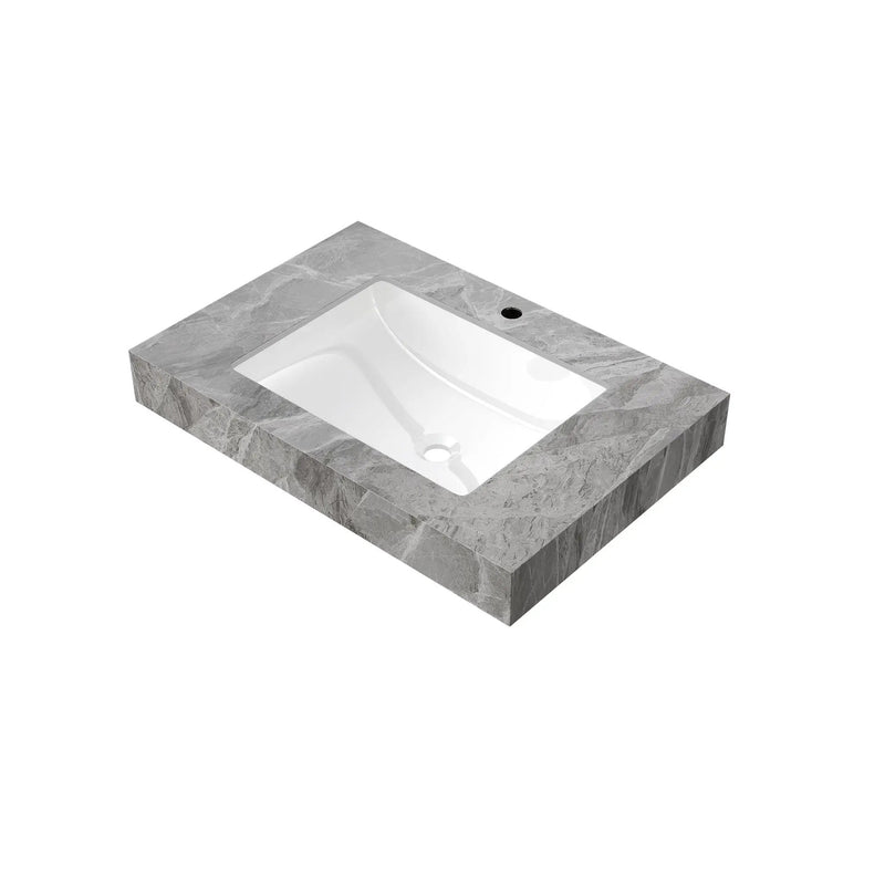 30" MURI Bathroom Sink in Light Gray by HouseOfZazla