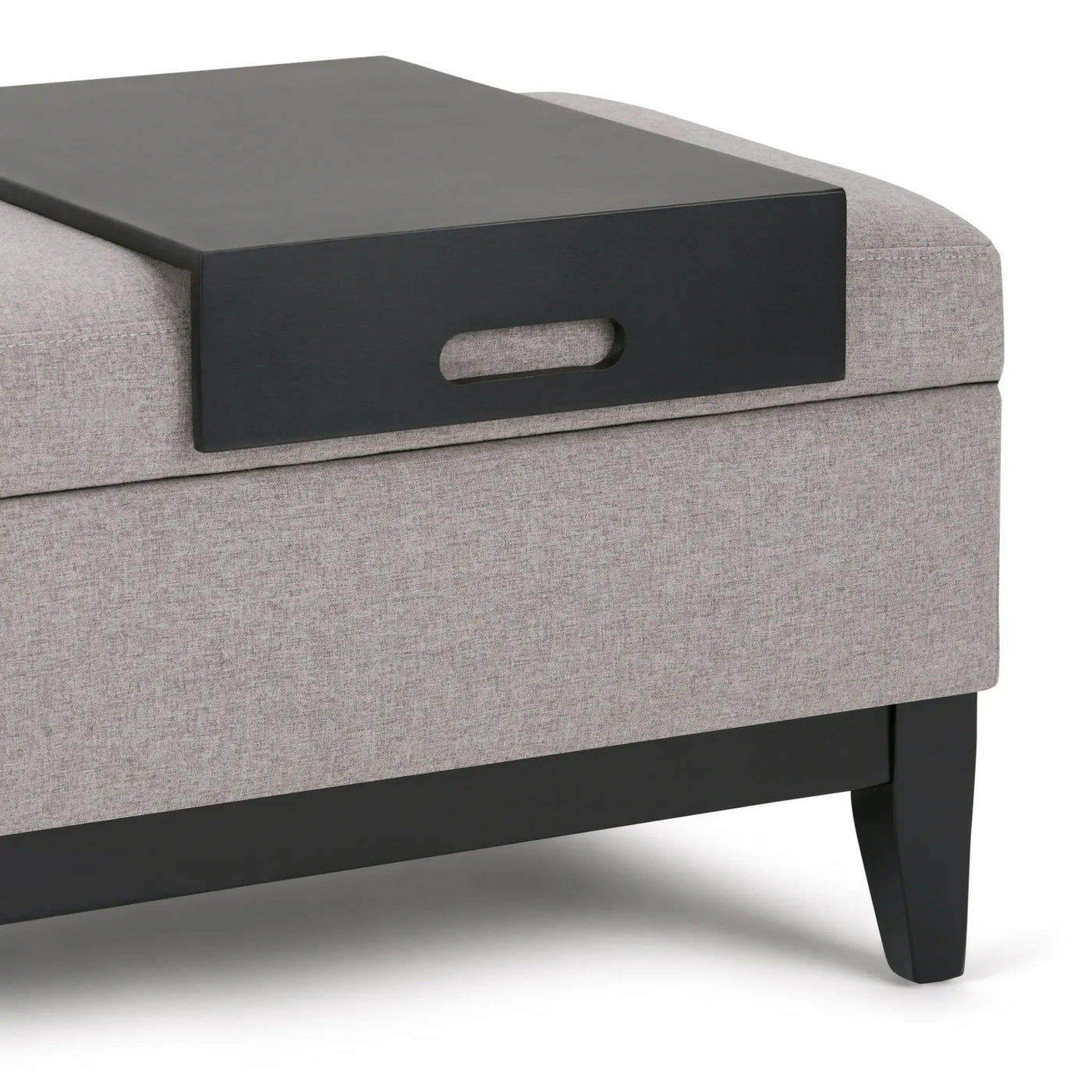 Oregon - Contemporary Storage Ottoman Bench With Tray by HouseOfZazla