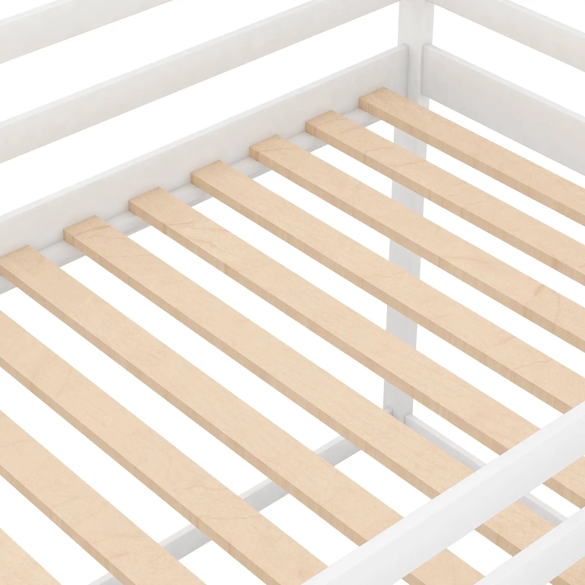 Low Bunk Bed With House Shaped Frame And Ladder by Unique Piece Furniture