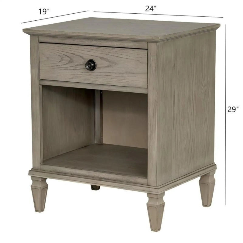 Victoria - Nightstand With Open Storage by Unique Piece Furniture