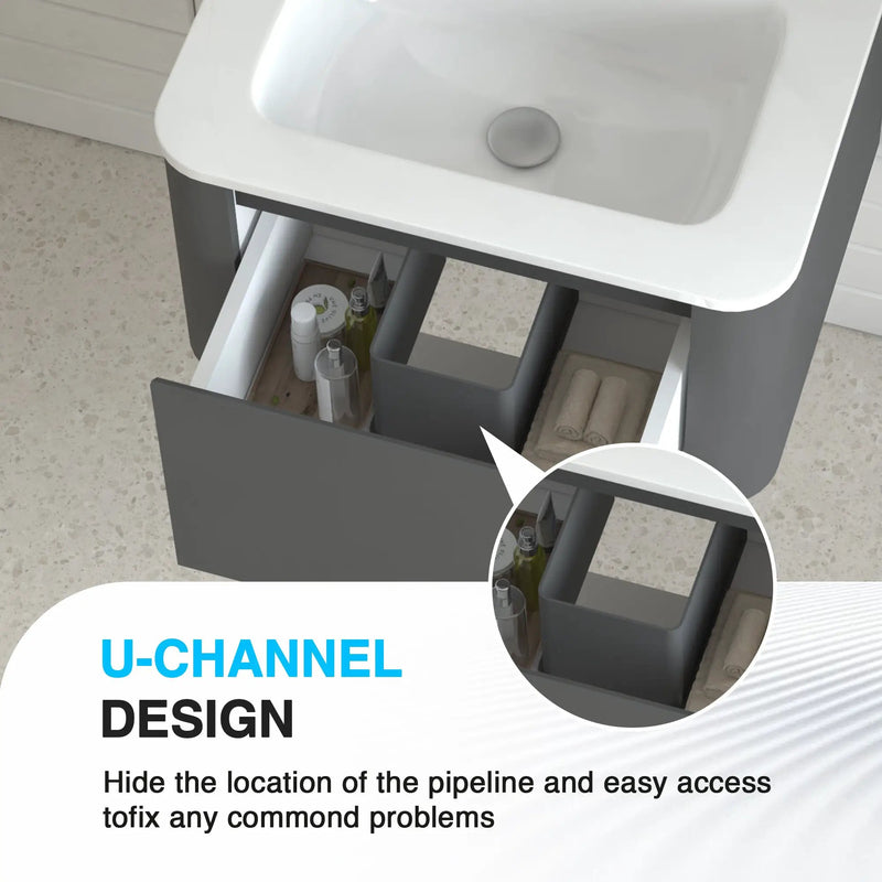 24" Wall-Mounted Bathroom Vanity by HouseOfZazla
