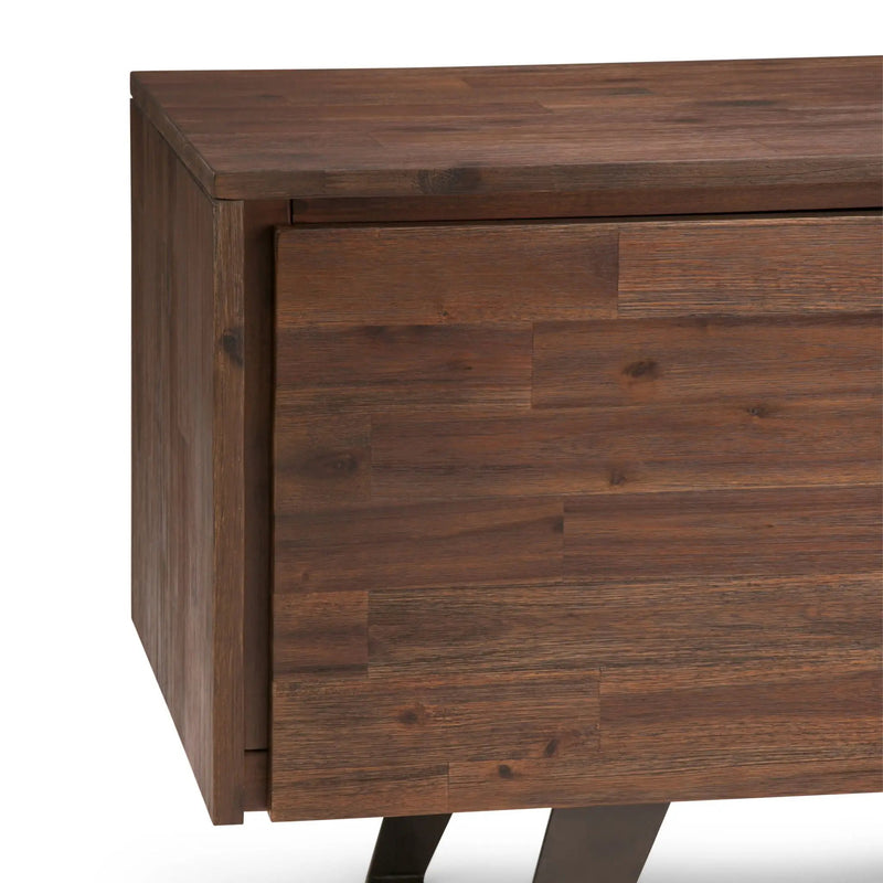 Lowry - TV Media Stand - Distressed Charcoal Brown by Unique Piece Furniture