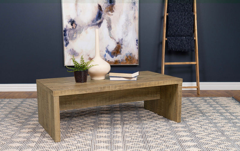 Lynette Rectangular Engineered Wood Coffee Table Mango by Unique Piece Furniture