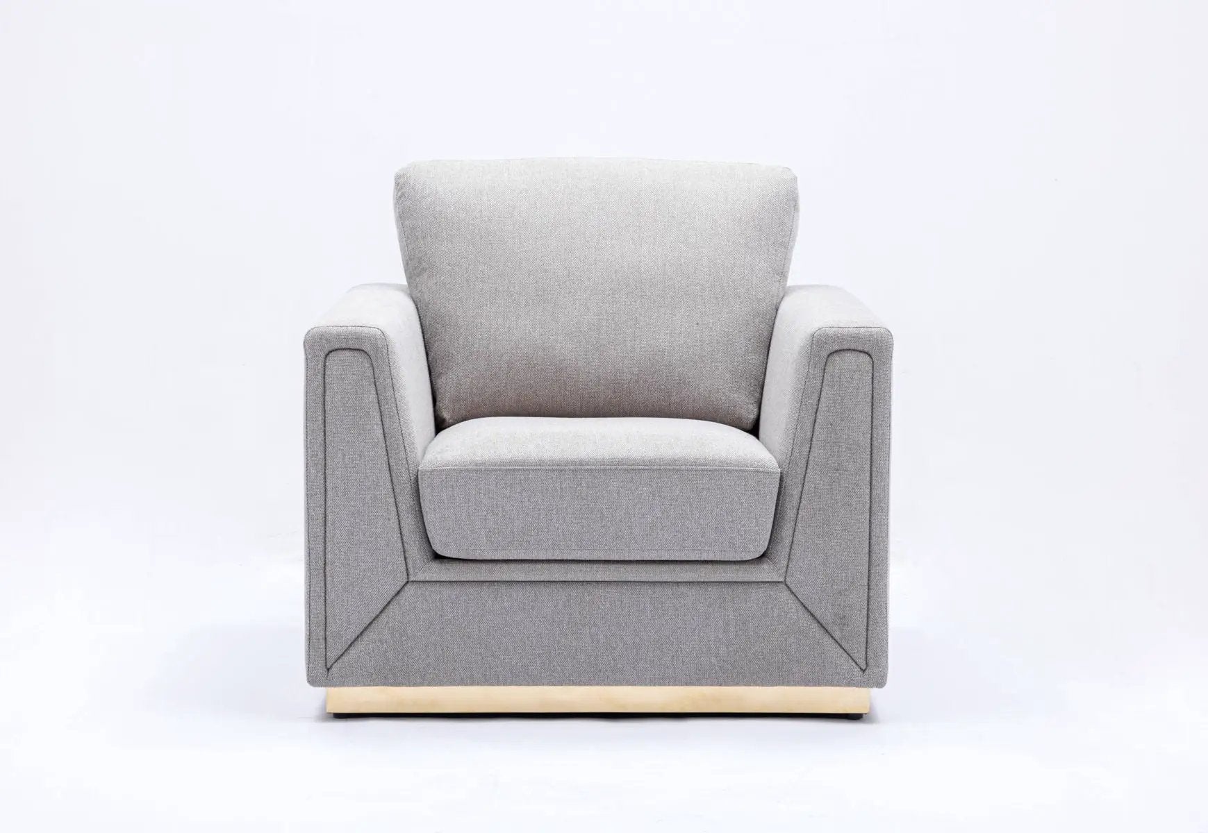 Valin - Linen Chair For Living Room - Gray by Unique Piece Furniture