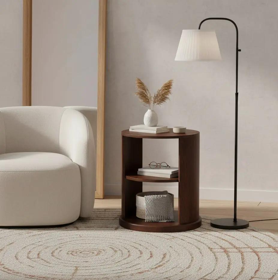Artisan Furniture Solid Wood Ventura Side Table by HouseOfZazla