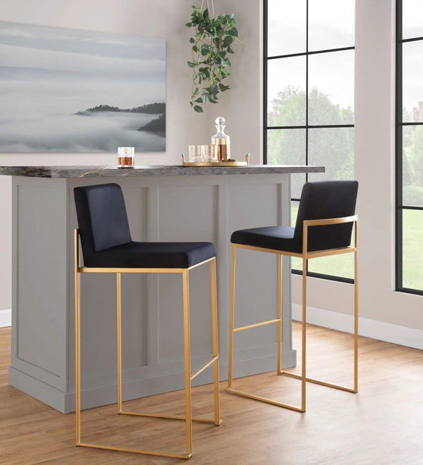 Fuji - Contemporary Design High Back Barstool