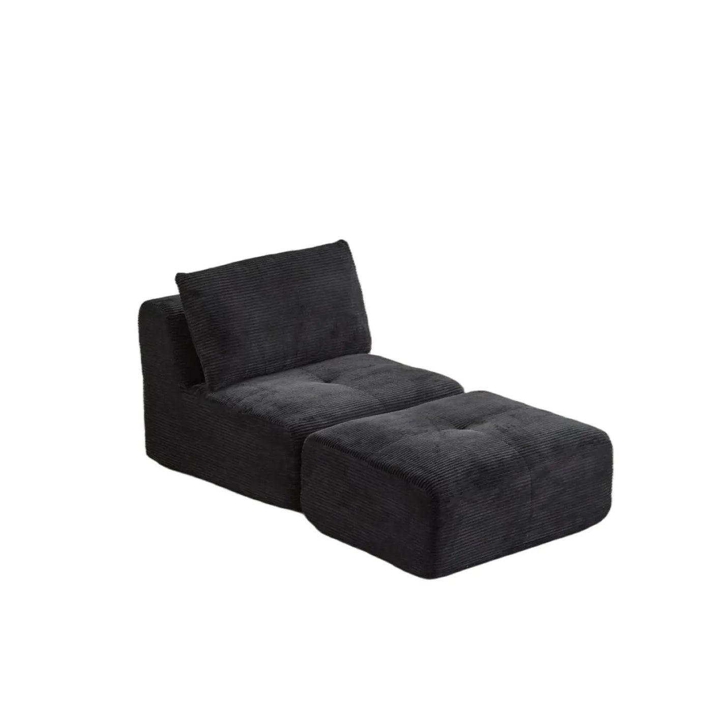 Single Chaise Longue With Movable Ottoman For Living Room by HouseOfZazla