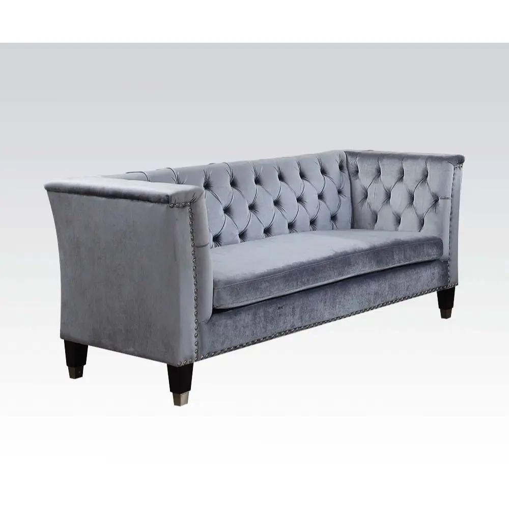 Honor - Loveseat - Cadet Gray Velvet by Unique Piece Furniture